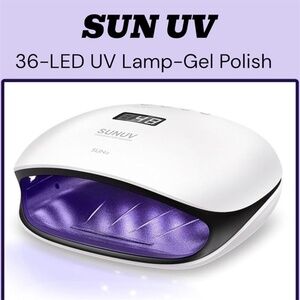 SUN UV 36-LED Nail Lamp w/4 Timer Settings LCD Display-Gel Polishes/NWT